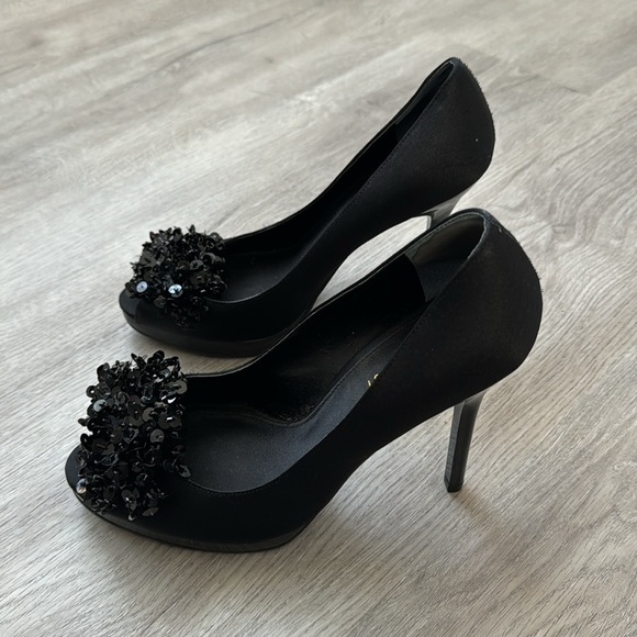 Black Nine West Platform Heels - Picture 2 of 5